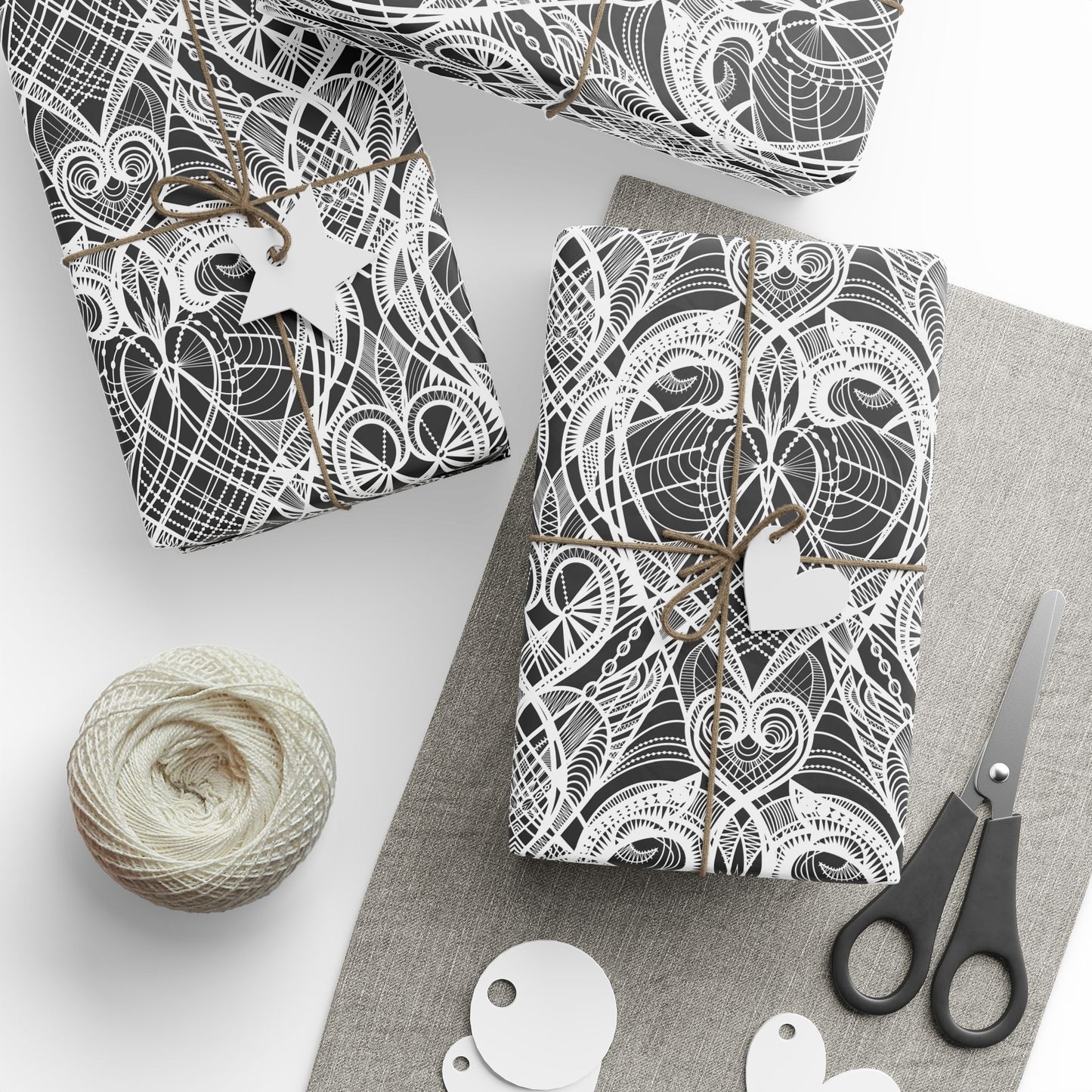 Heart Deco Wrapping Paper