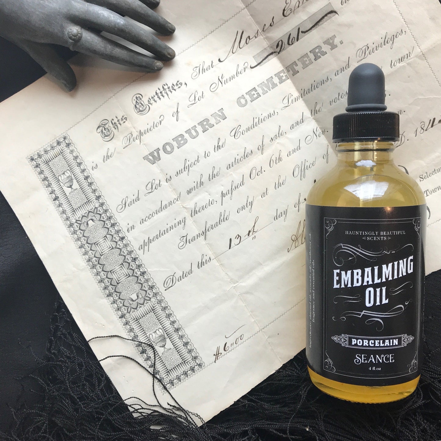Porcelain - Embalming Lotion Oil - (vanilla, walnut, floral)