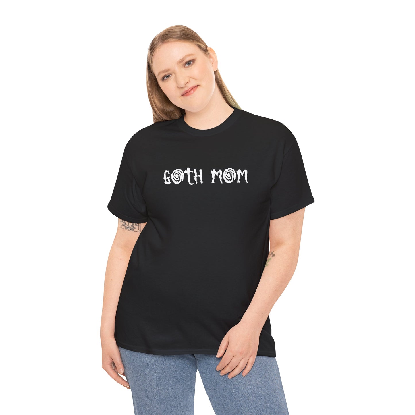 Whimsical Goth Mom Heavy Cotton Tee (Adults)