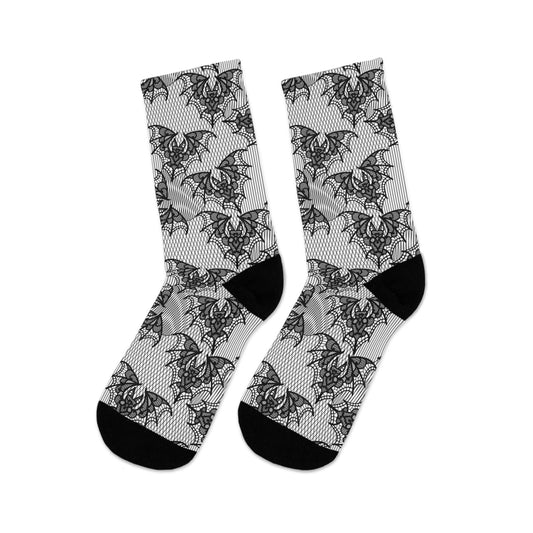 Lace Bat Recycled Poly Socks