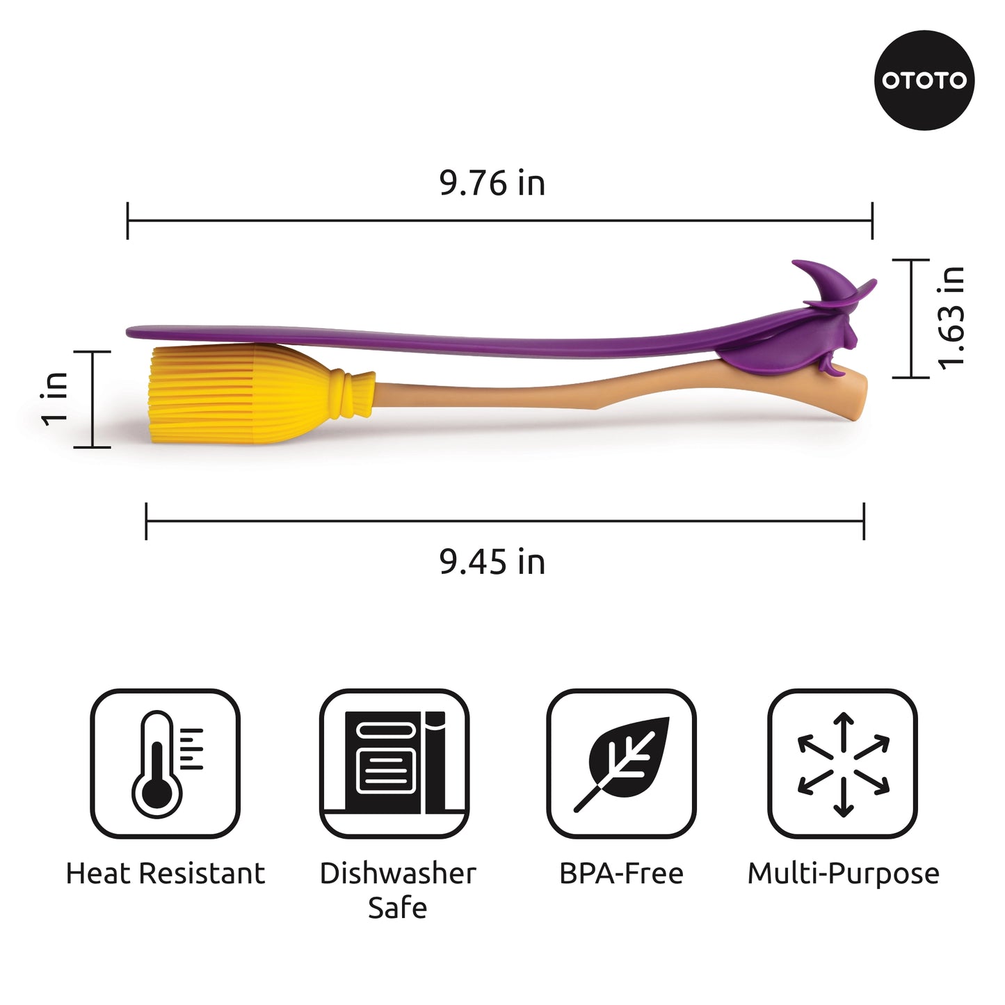 Witchin Pastry Brush and Spatula