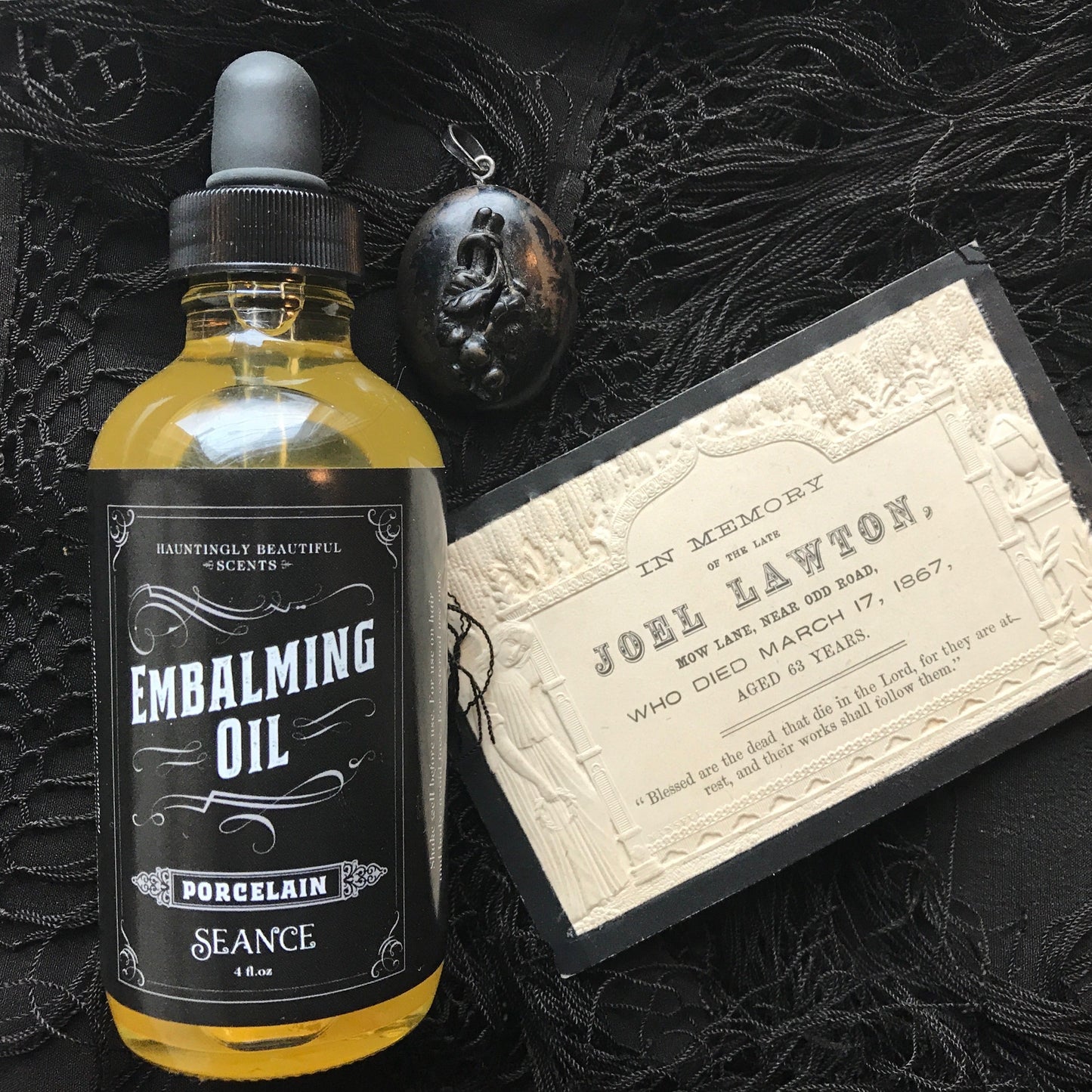 Porcelain - Embalming Lotion Oil - (vanilla, walnut, floral)