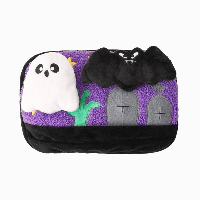 Howloween Night Horror Night Ghost and Bat Plush Dog Toy Set - 3 Pc