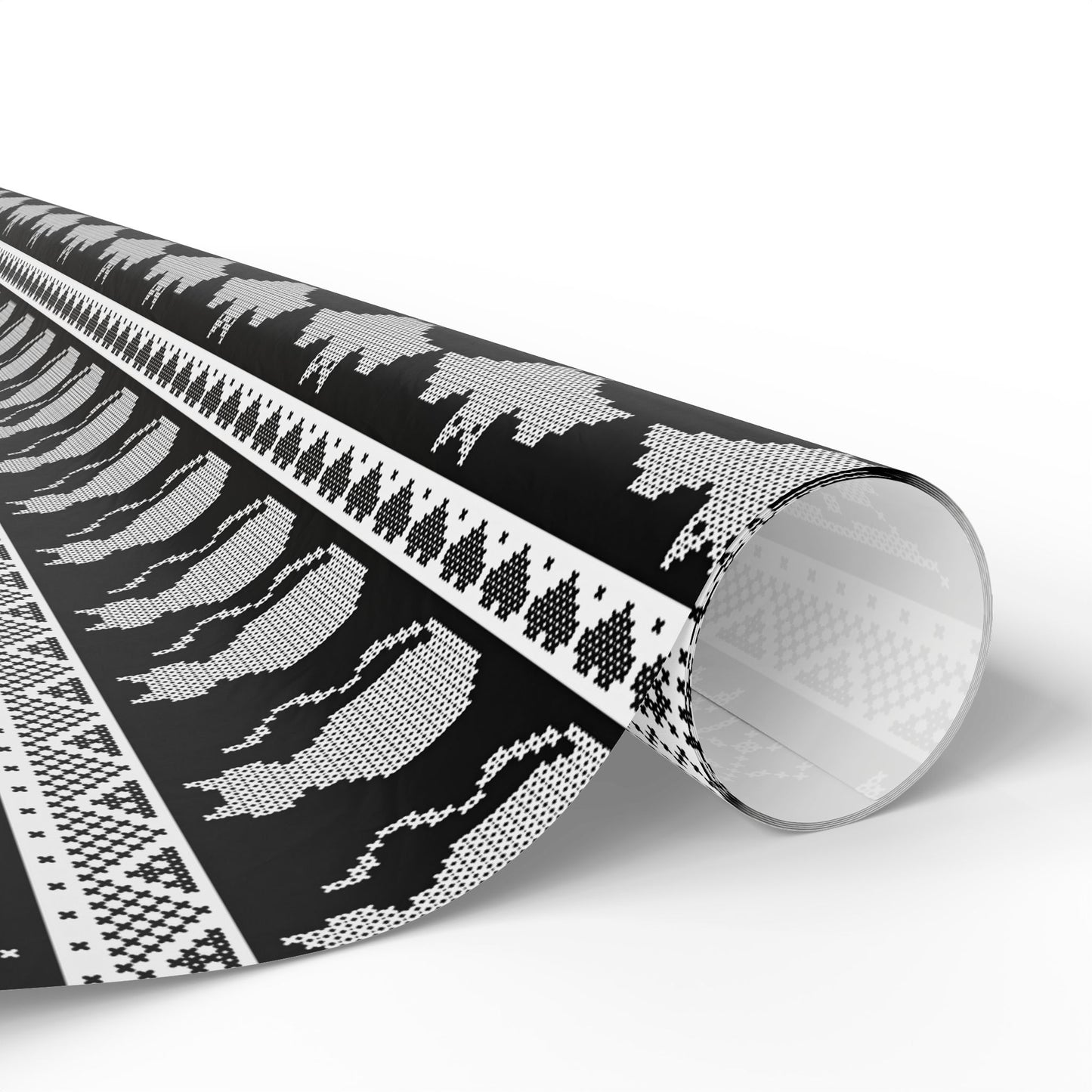Spooky Fair Isle Wrapping Paper
