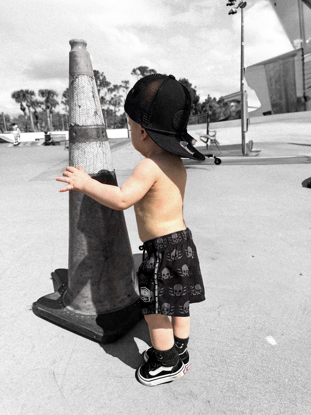 Hybrid Swim Trunks in Thunderstruck