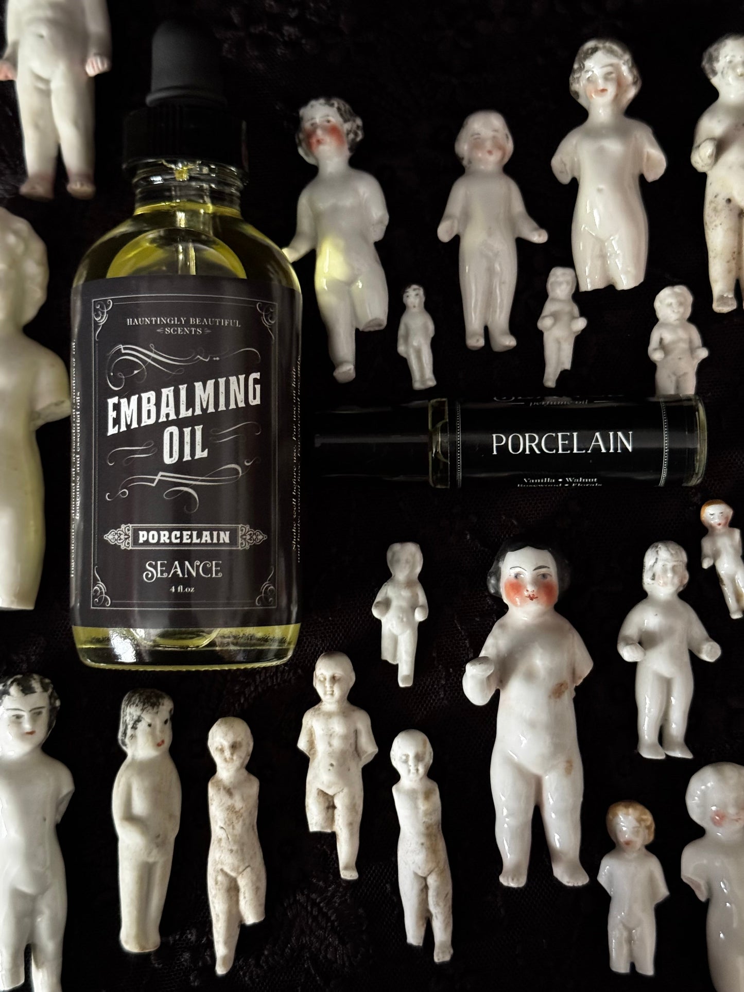 Porcelain - Embalming Lotion Oil - (vanilla, walnut, floral)