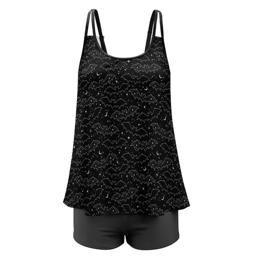 Celestial Bat Tankini Two Piece Swimsuit (Adults) - PRE ORDER
