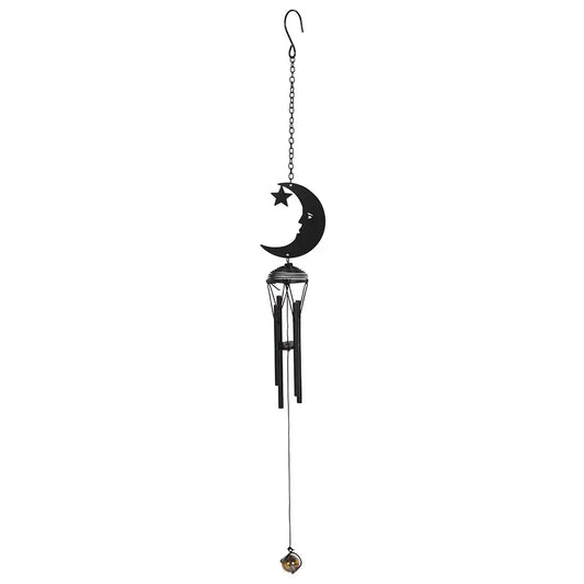 Black Crescent Moon Windchime