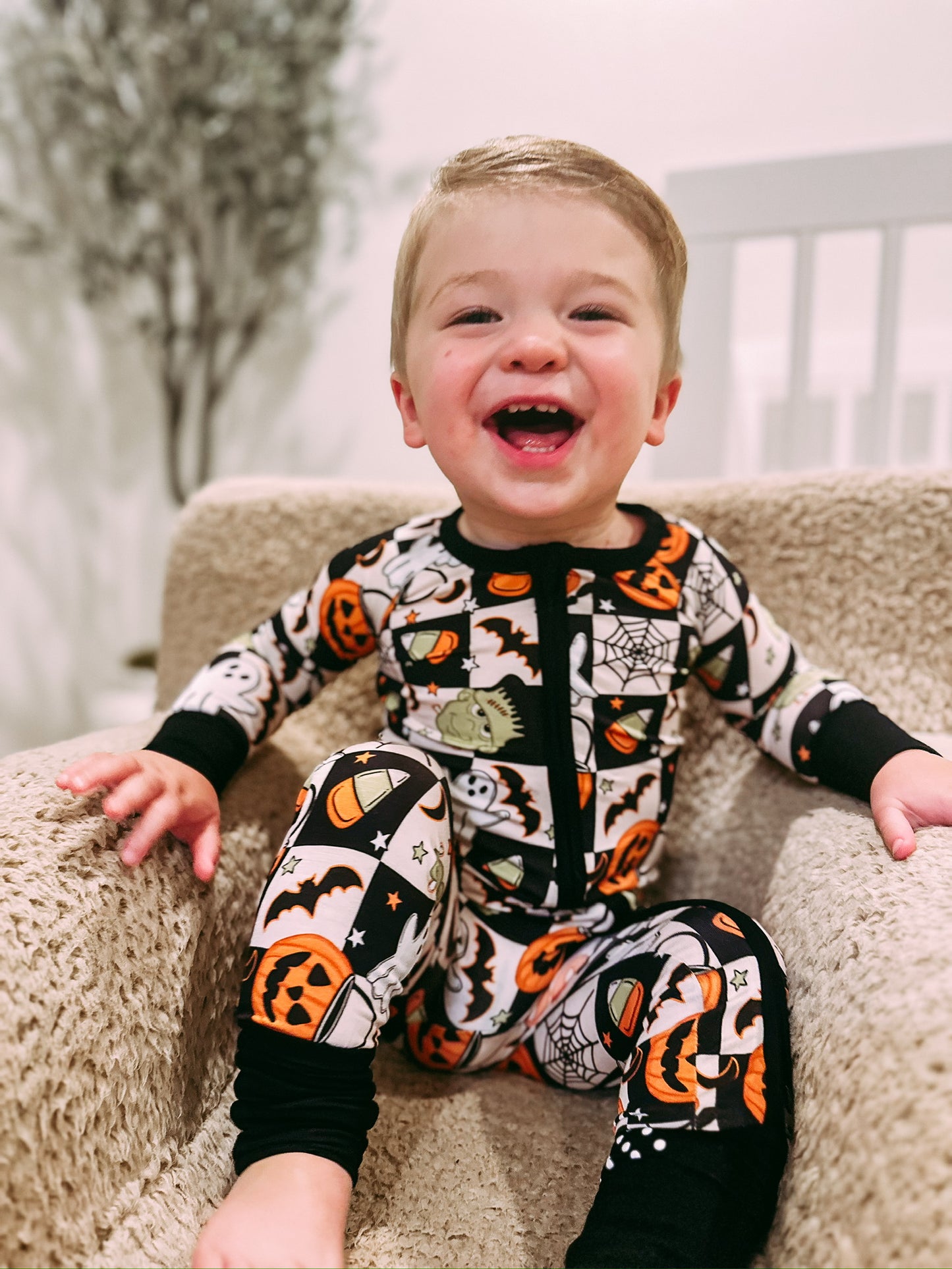 Trick or Treat Pajama Onesie (Babies/Toddlers)