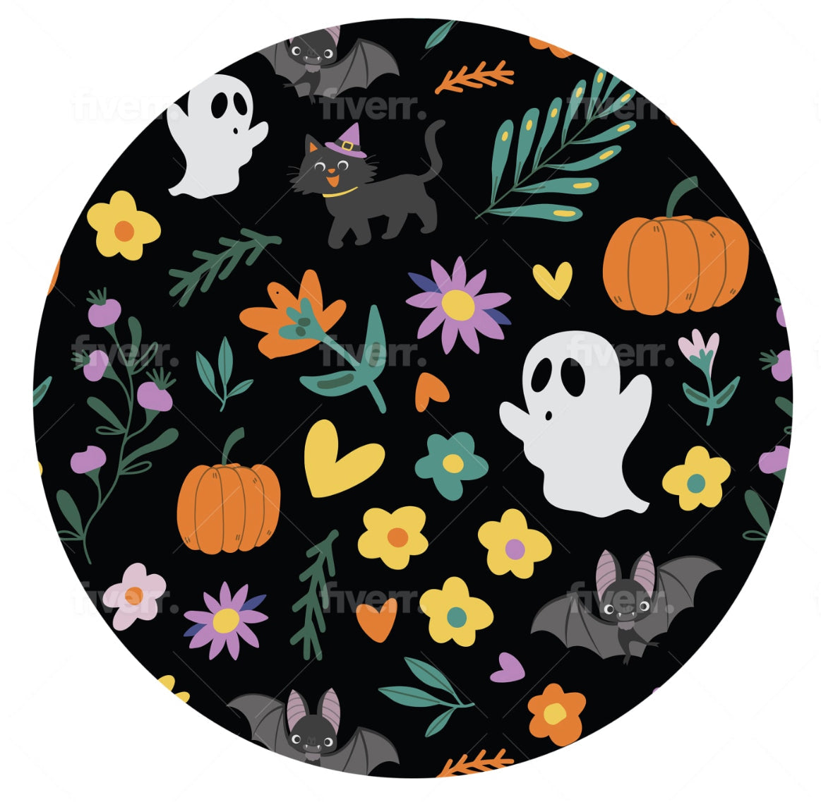 Halloween BOOquet Bamboo Twirl Dress with Pockets