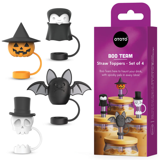 Bundle Boo Team Straw Toppers (Set of 4)