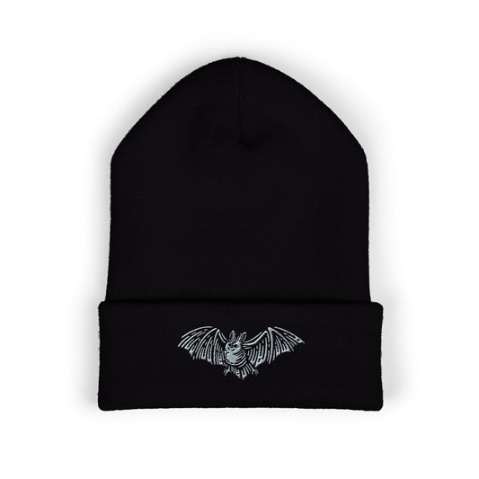 Spooky Bat Cuffed Beanie