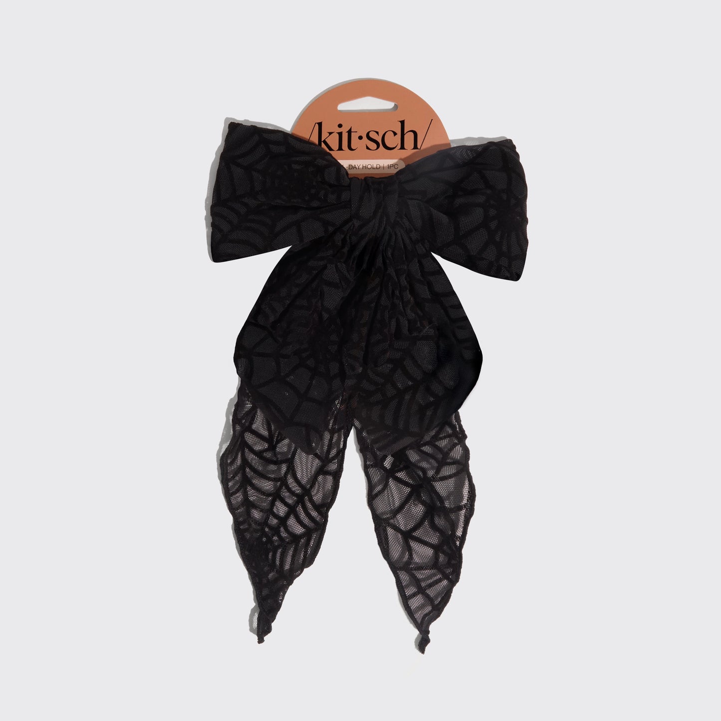 Spiderweb Bow Hair Barrette