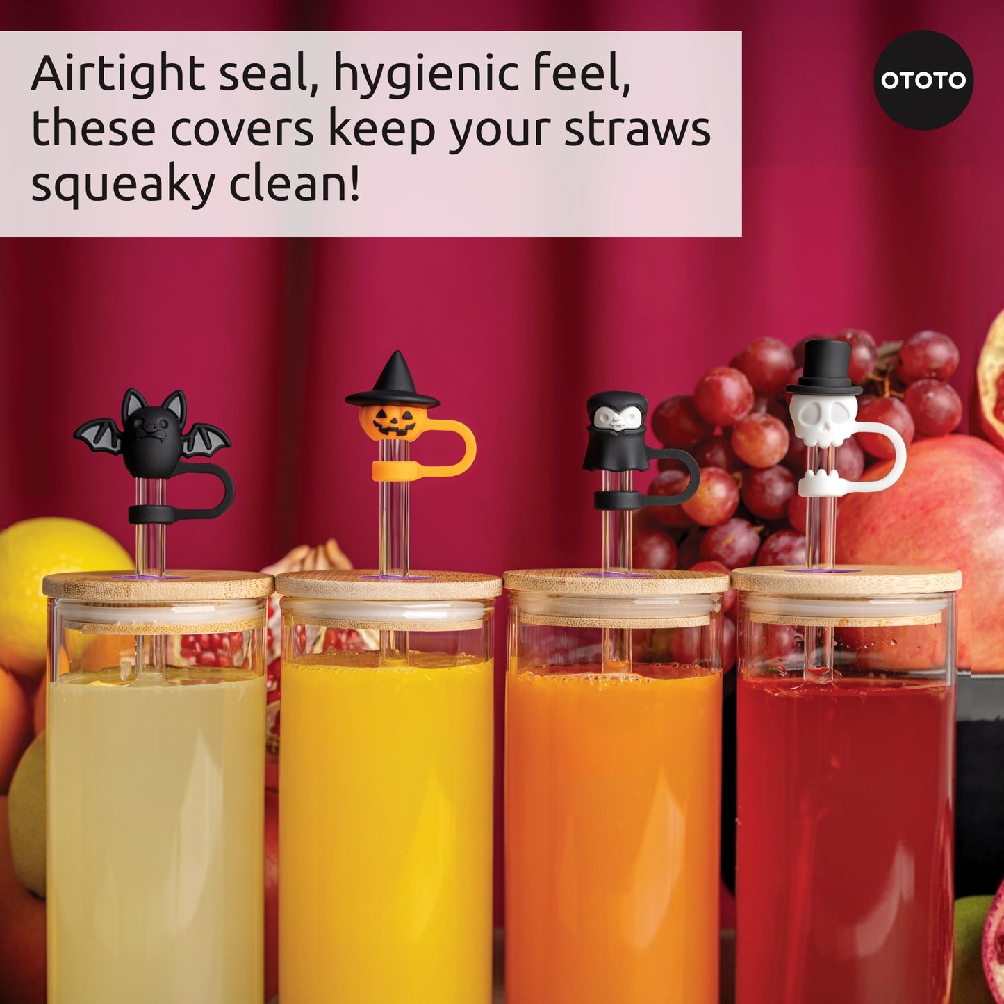 Bundle Boo Team Straw Toppers (Set of 4)