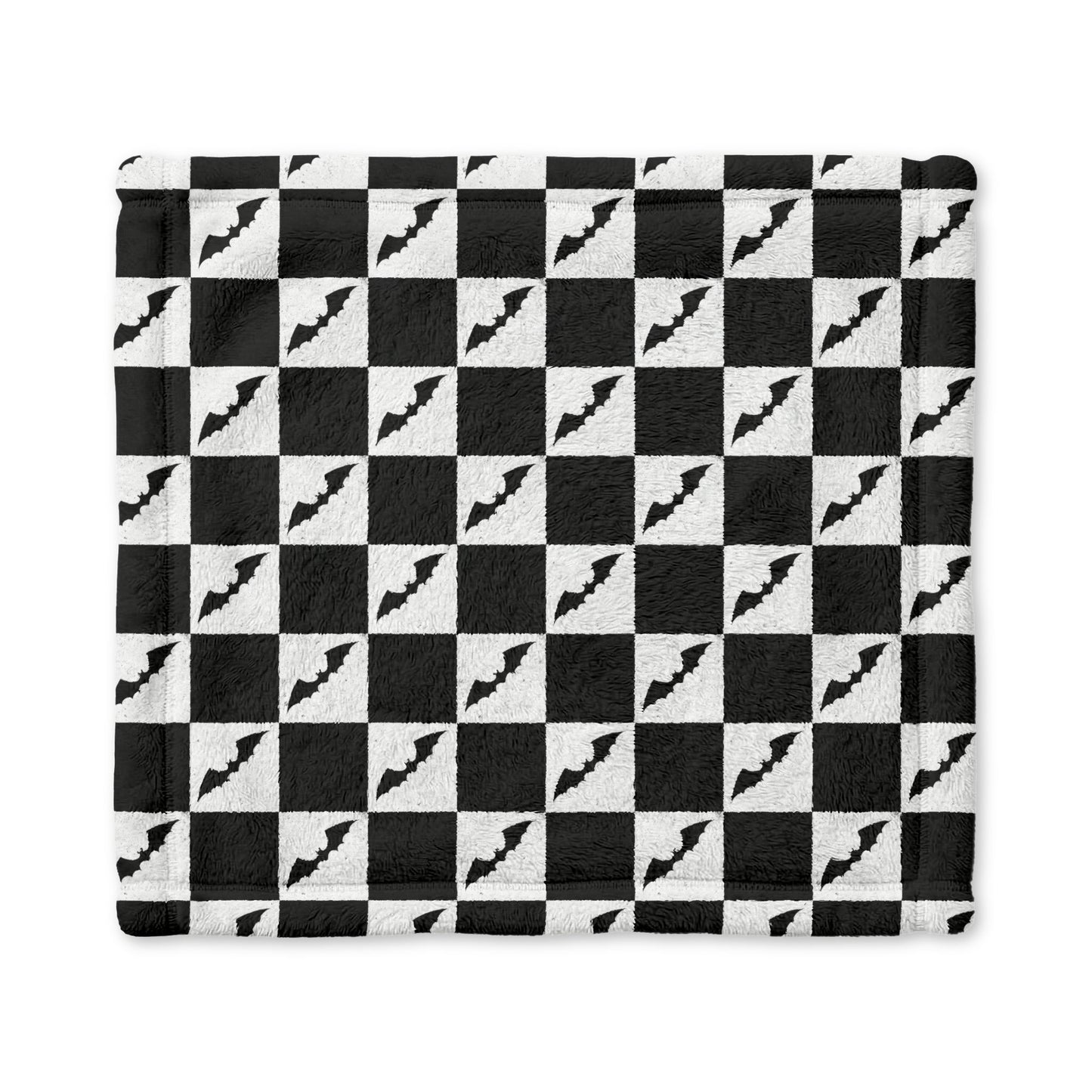 Checkered Bats Minky Lovey Blanket