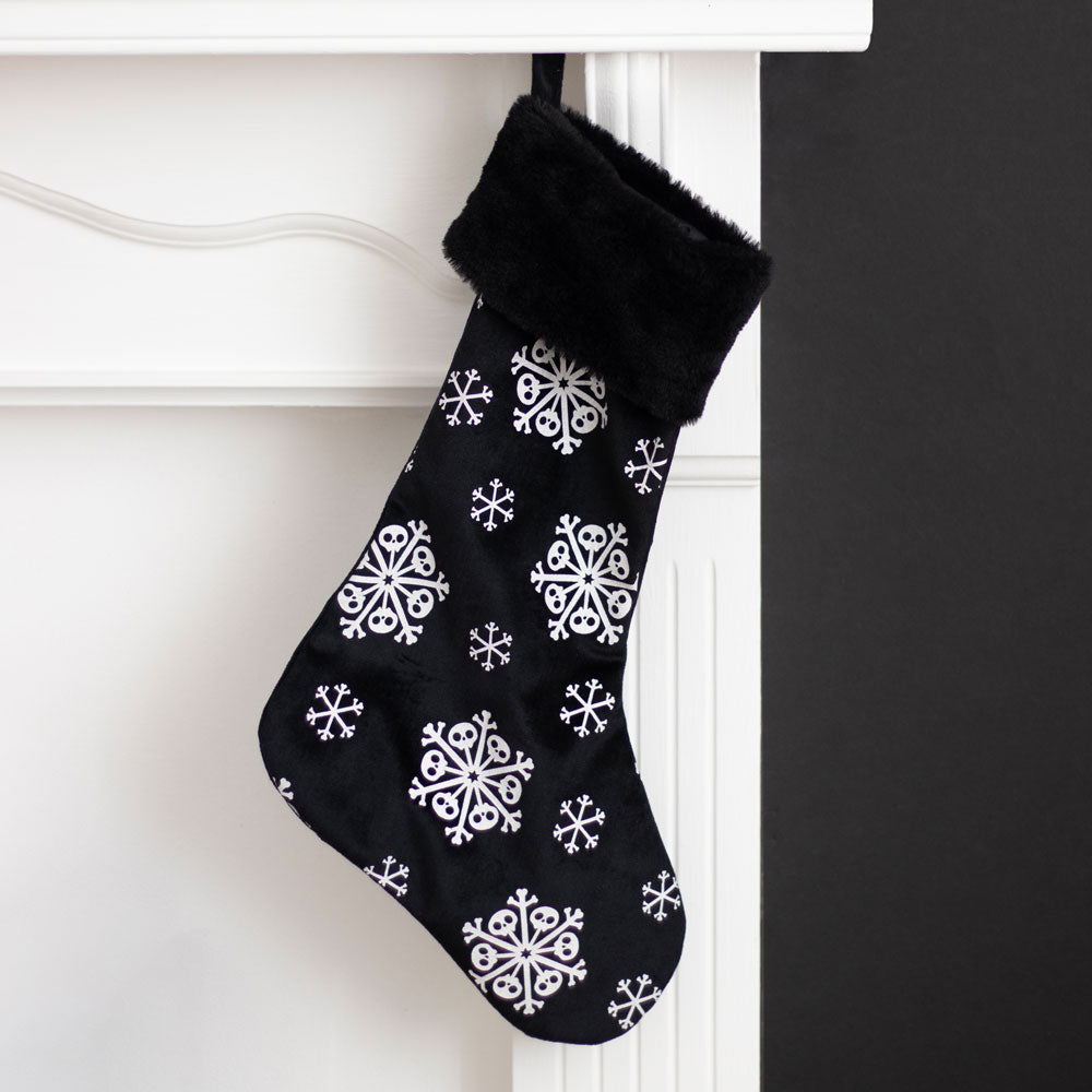 Creepy Skull Snowflake Stocking