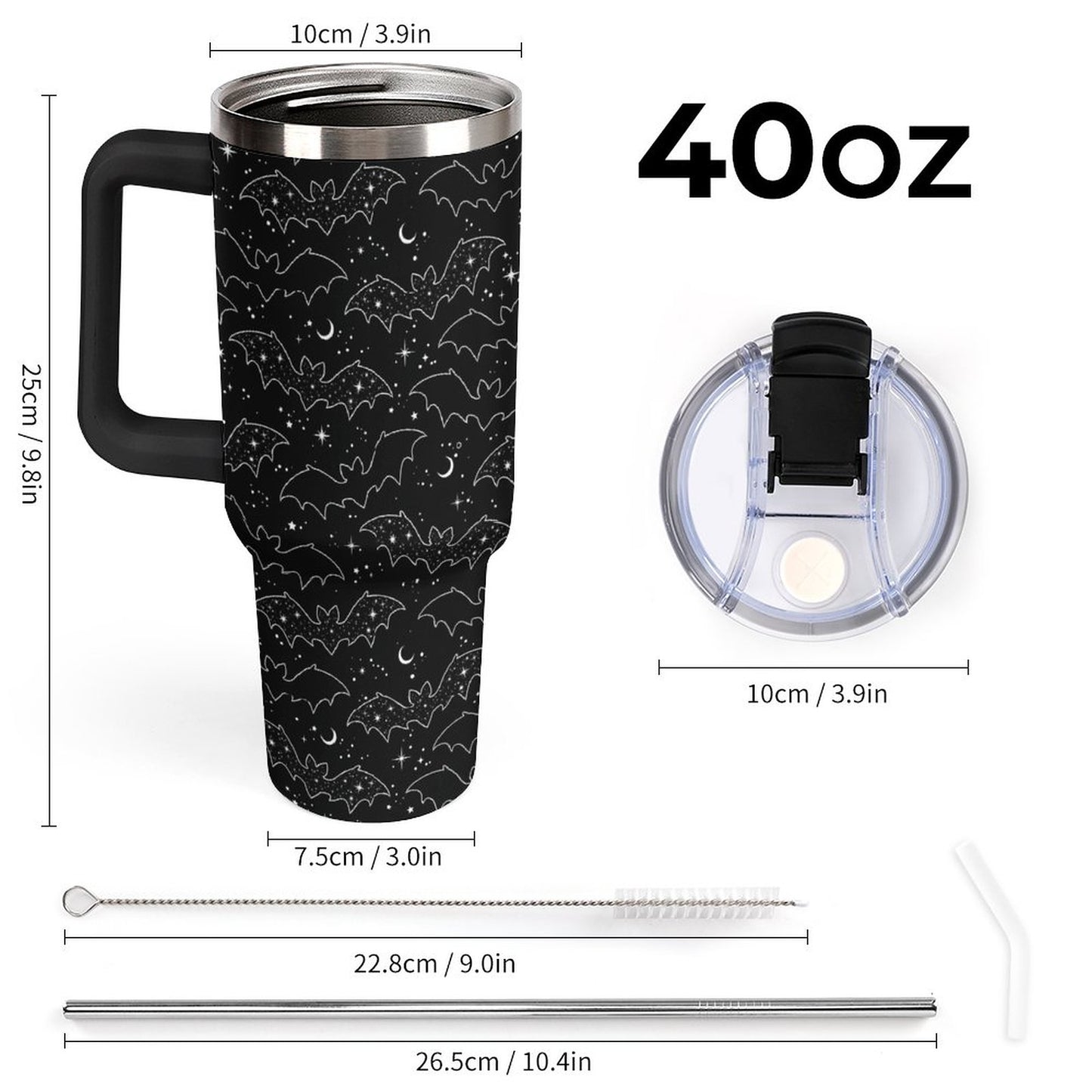 Celestial Bat 40oz Insulated Tumbler - PRE ORDER