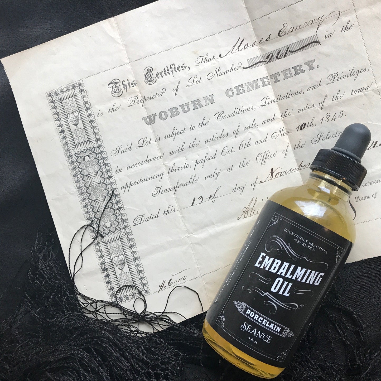 Porcelain - Embalming Lotion Oil - (vanilla, walnut, floral)