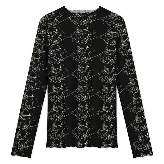 Pierced High Neck Mesh Top (Adults) - PRE ORDER