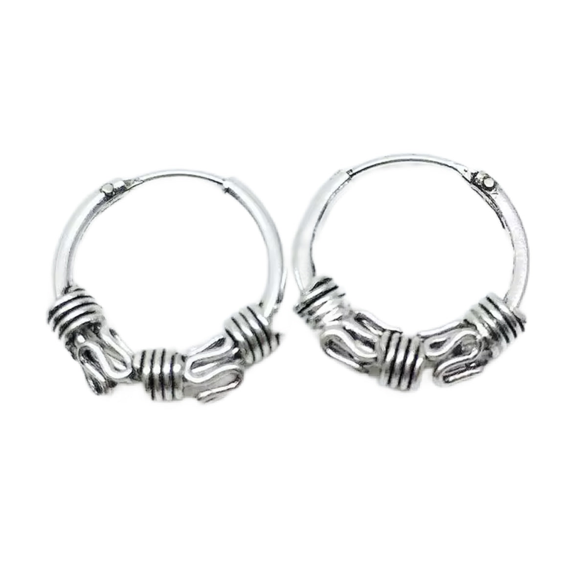 Grunge Hoop Earrings