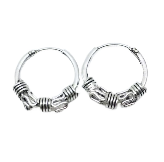 Grunge Hoop Earrings