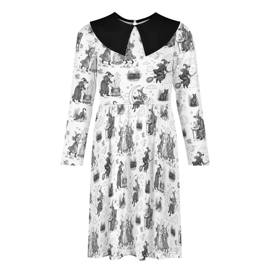 Witchy Toile Collared Dress (Kids) - PRE ORDER