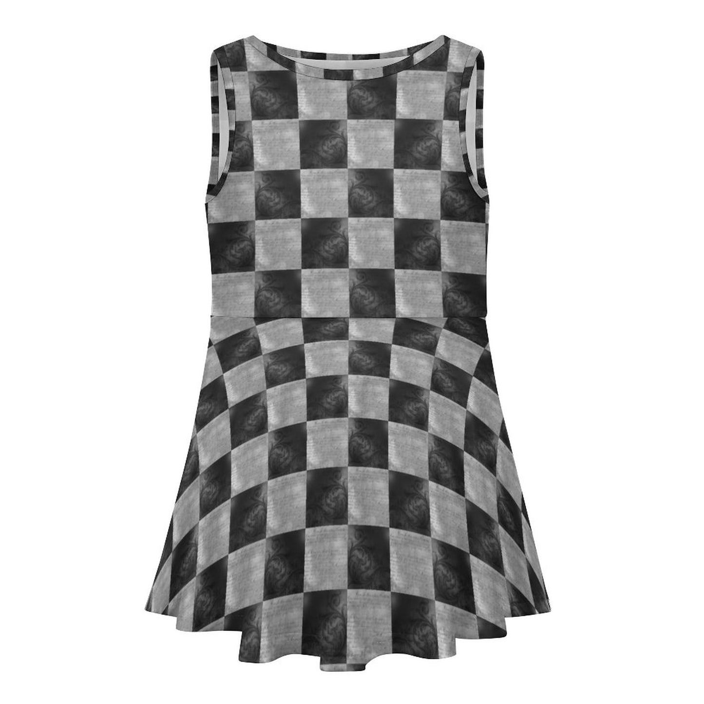 Victorian Checkerboard Sundress (Toddlers/Kids) - PRE ORDER