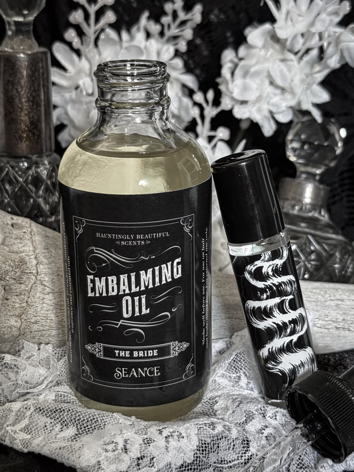 The Bride - Embalming Lotion Oil - (amber, lavender, floral)