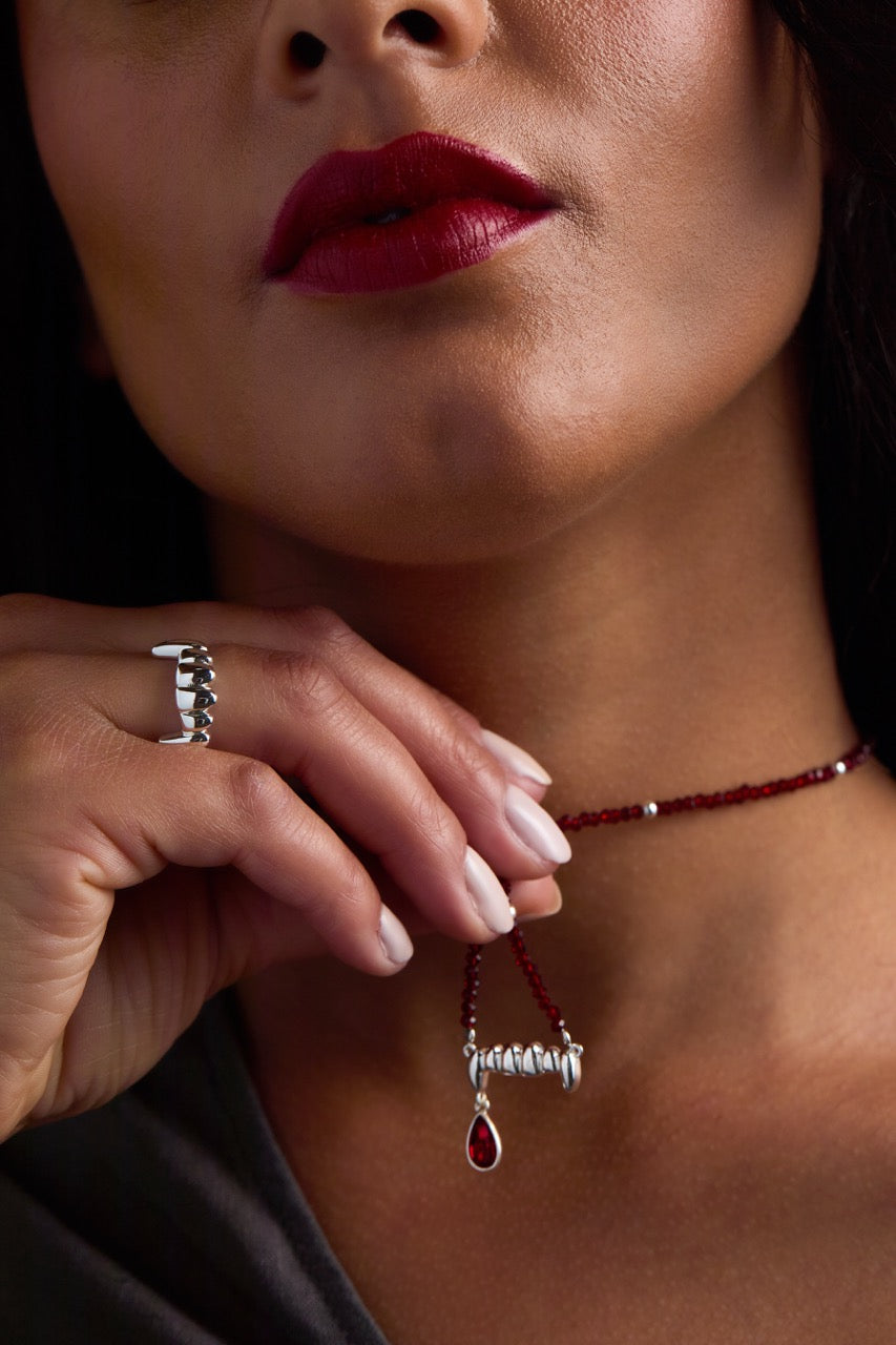 Vampire Teeth Fangs Ring