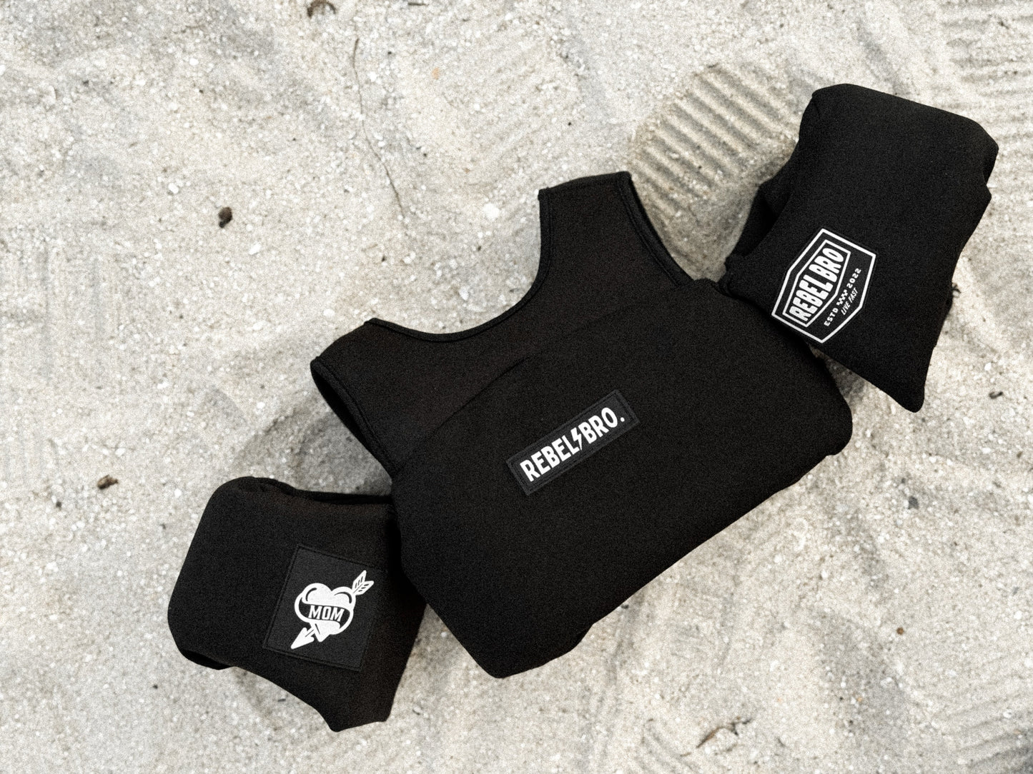 Neoprene Swim Vest in Black