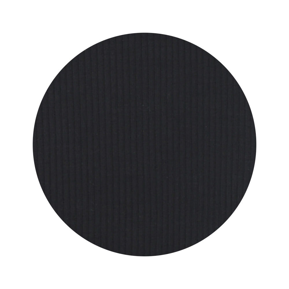 Black Ribbed Knotted Baby Gown