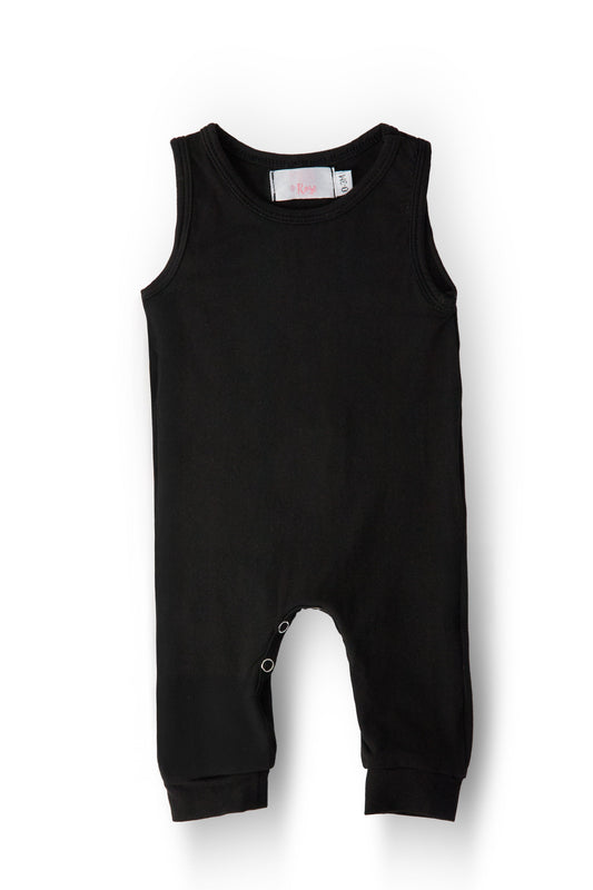 Black Tank One-Piece Jogger