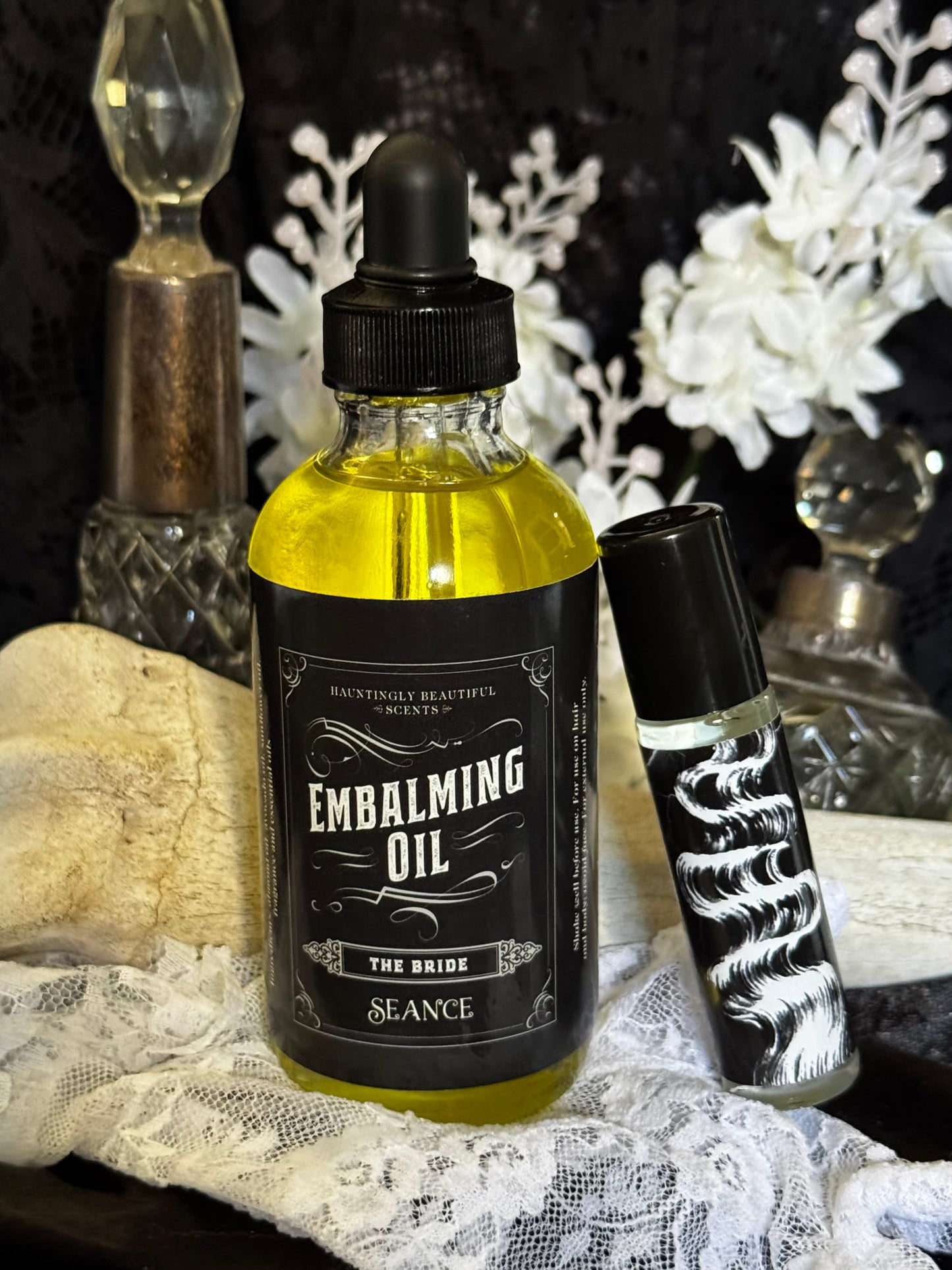 The Bride - Embalming Lotion Oil - (amber, lavender, floral)