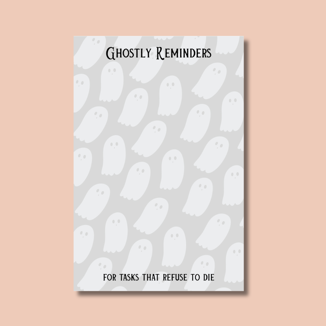 Ghostly Reminders Notepad