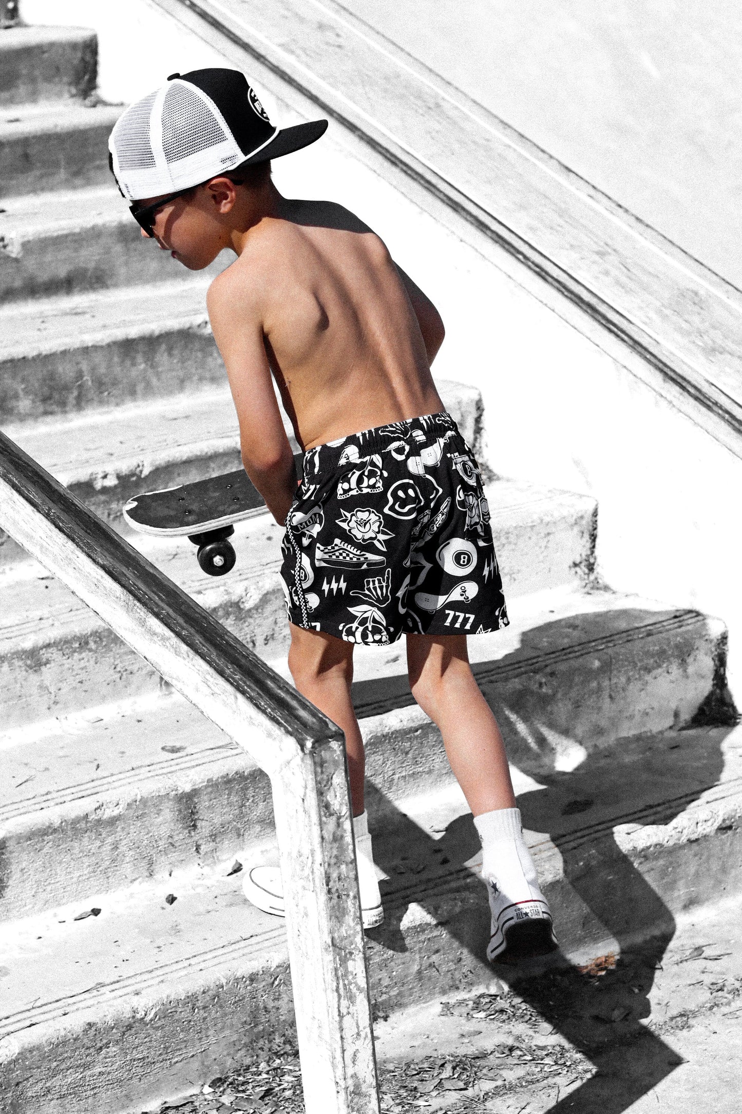 Hybrid Swim Trunks in Cool Kid [Midnight Edition]