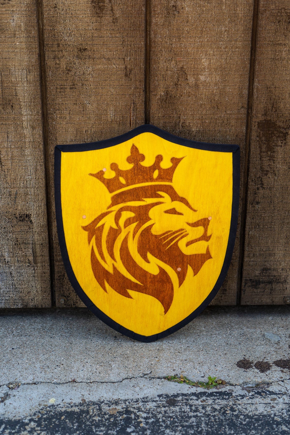Handmade 18" Lion Heater Shield For Costume, Play or Wall Art