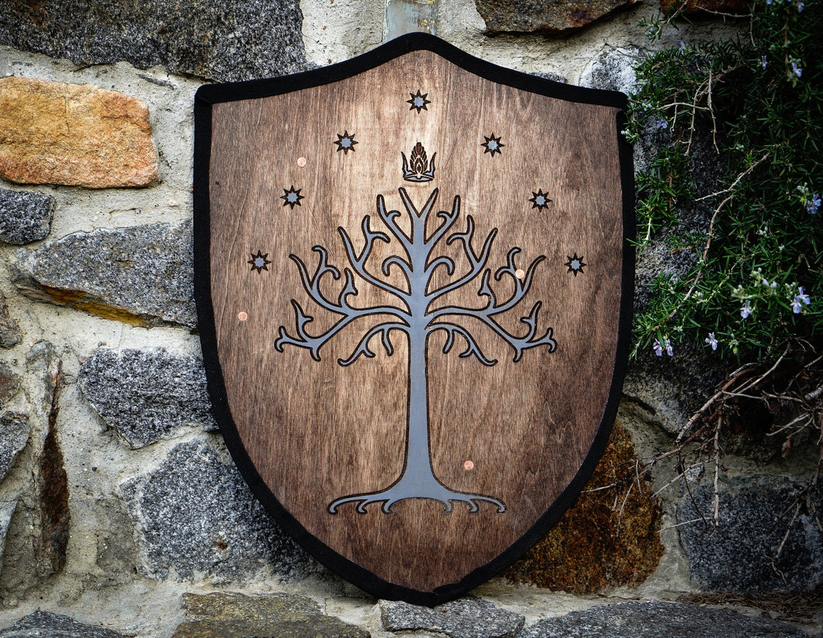 Handmade 18" Shield of Gondor For Costume, Play or Wall Art