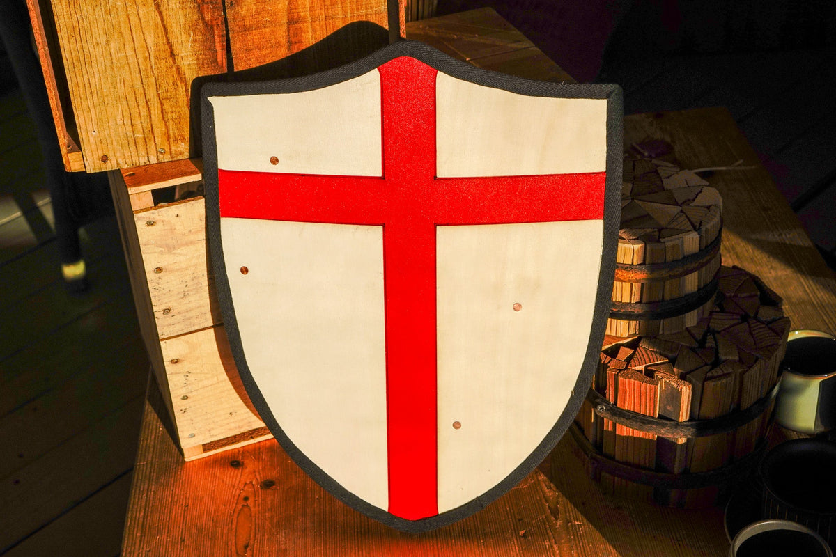 Handmade 18" Red Cross Heater Shield For Costume, Play or Wall Art