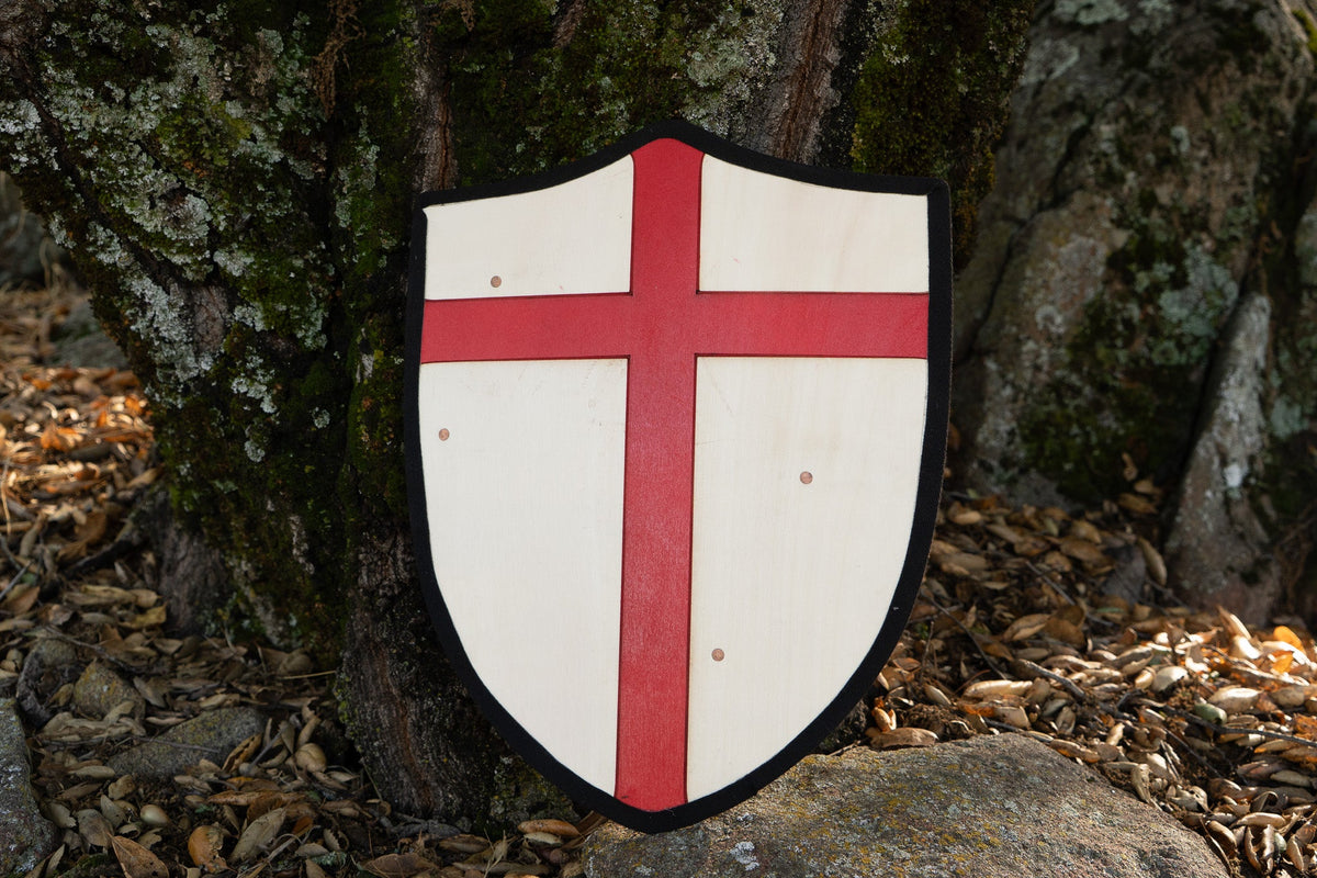 Handmade 18" Red Cross Heater Shield For Costume, Play or Wall Art