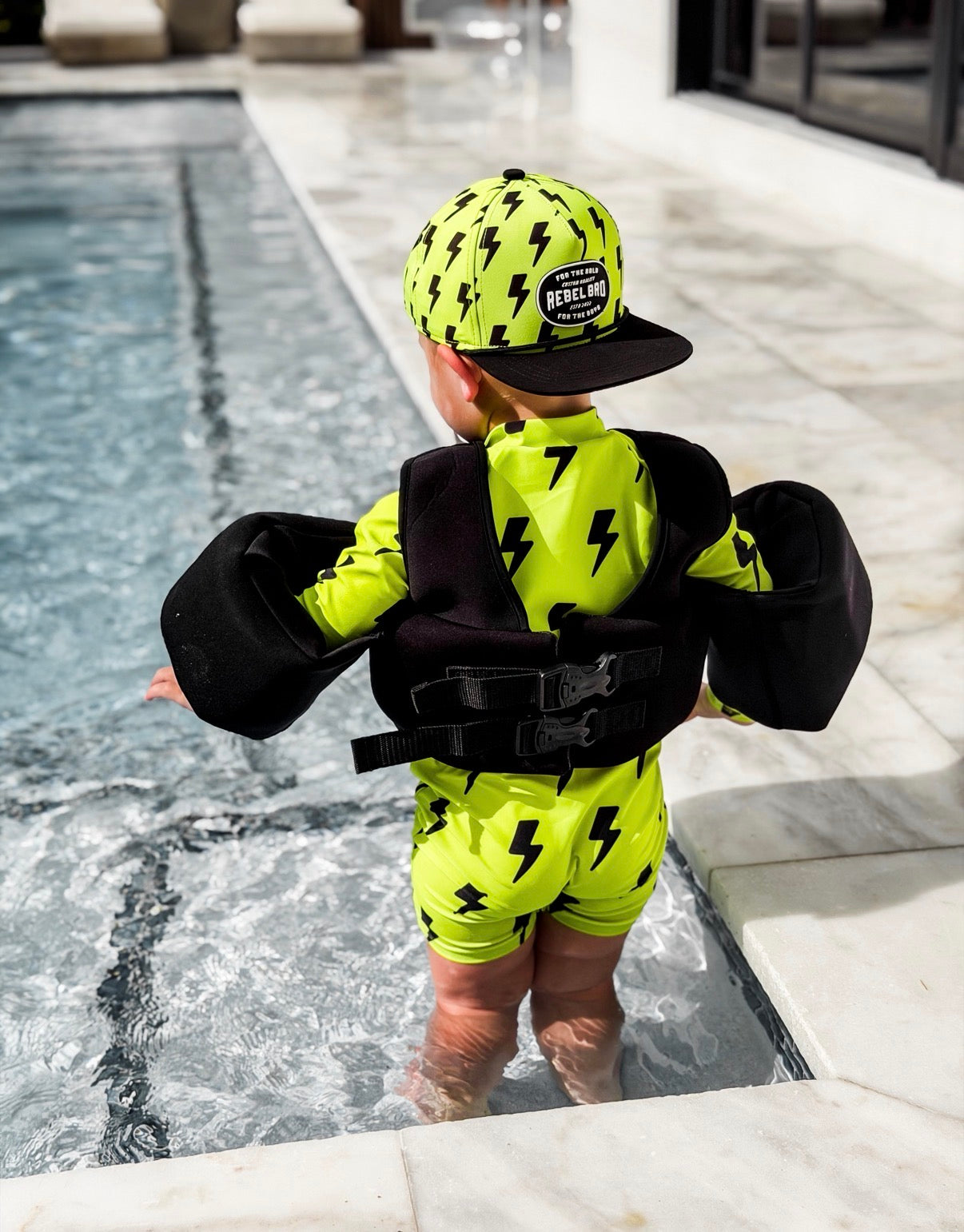 Neoprene Swim Vest in Black