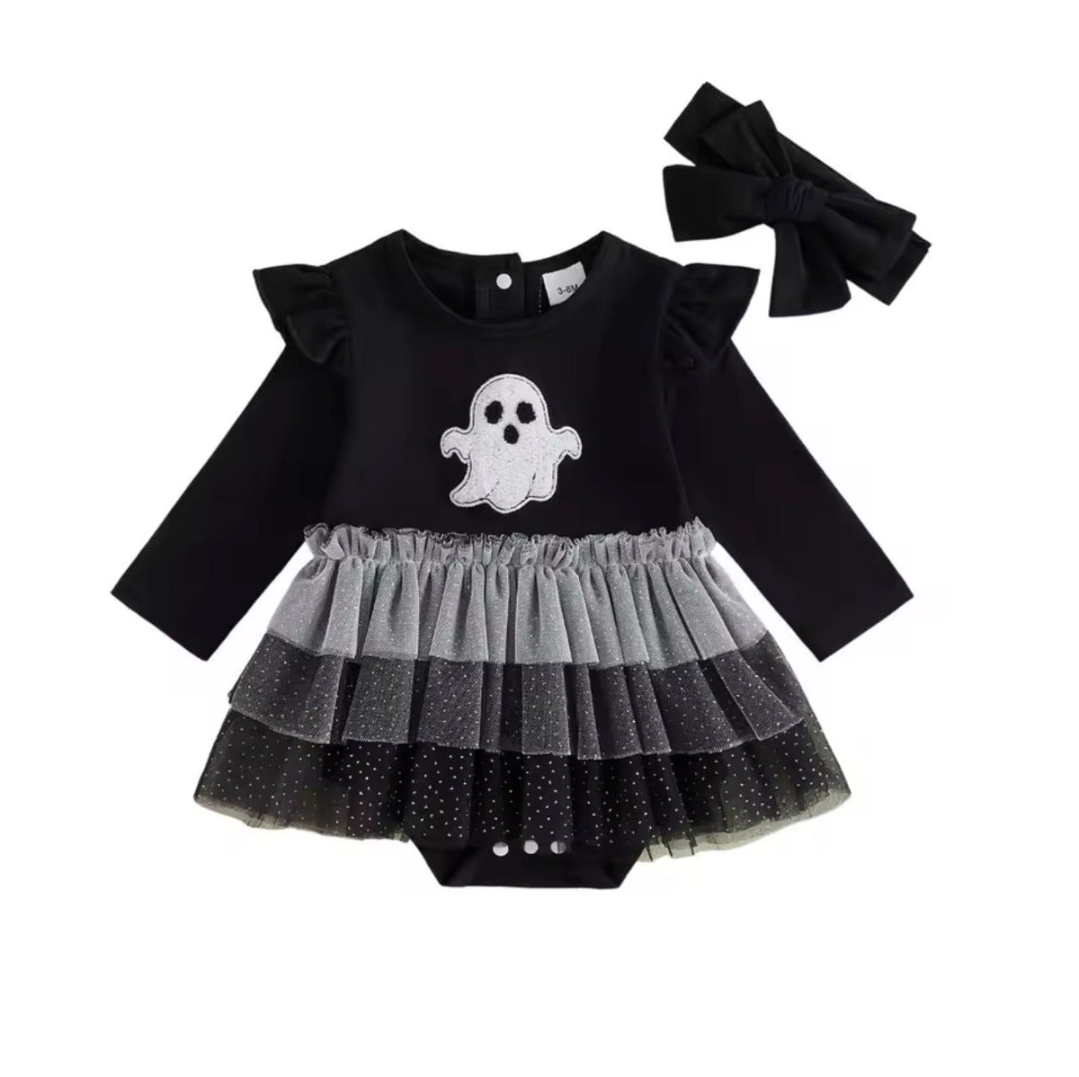 Ghost Tiered Romper Dress