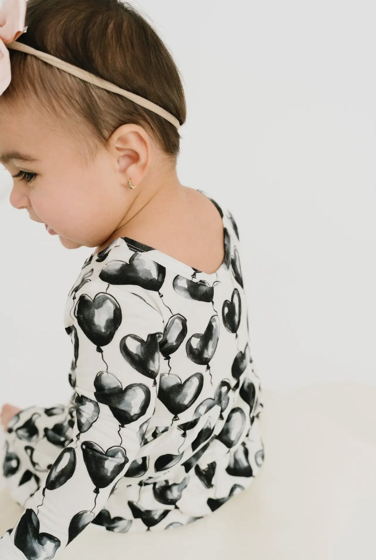 Black Hearts Balloons Bamboo Dress