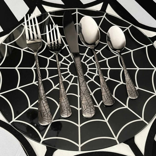Juego de cubiertos de 5 piezas Spiderweb 