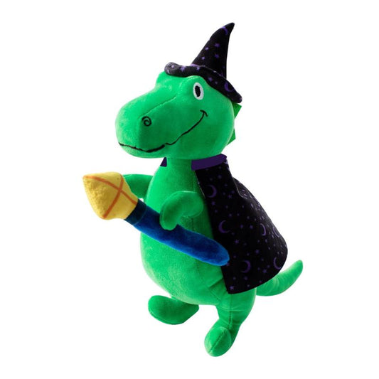 Spell-A-Saurus Rex Plush Squeak Dog Toy
