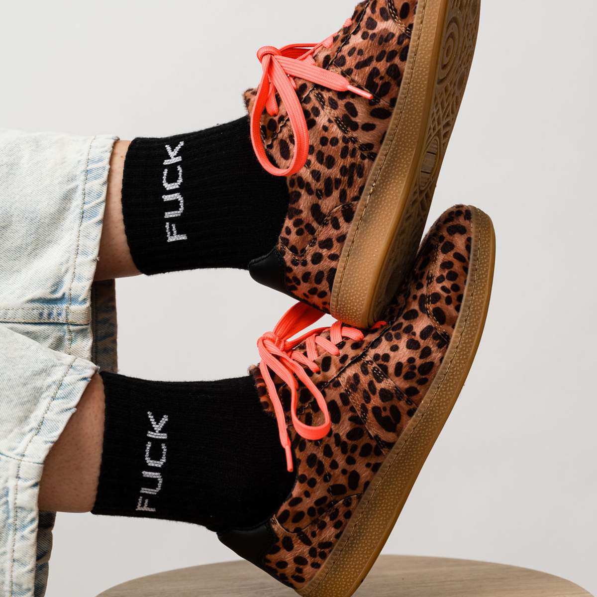Fuck Quarter Crew Socks