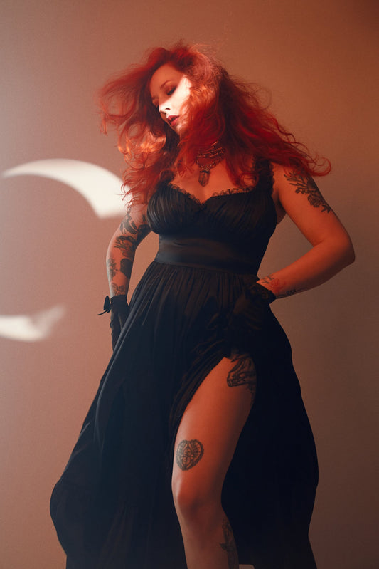 Cosette Maxi Dress in Black