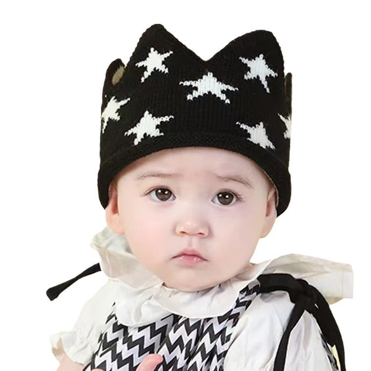 Night Royalty Knit Crown Hat (Baby/Toddler)