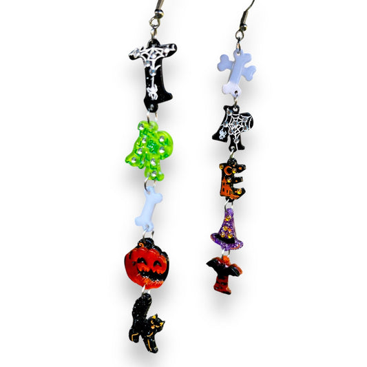 Trick or Treat Halloween Earrings by Lipstick & Chrome