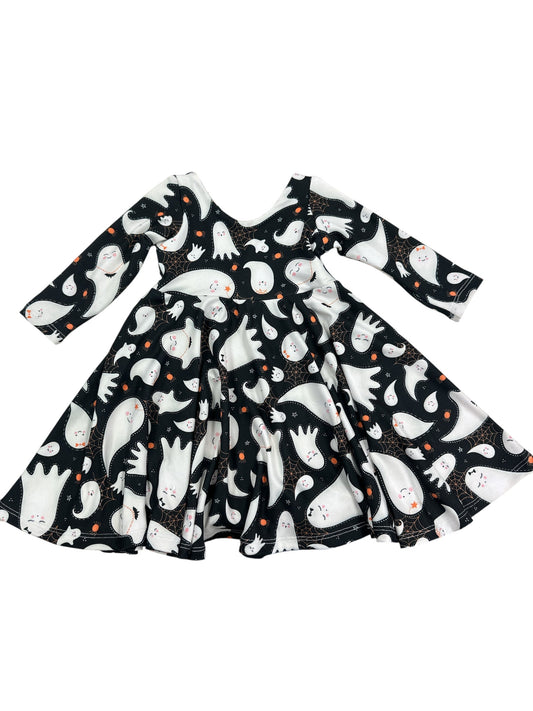 Black Ghosts • Halloween • Baby/Toddler Twirl Dress