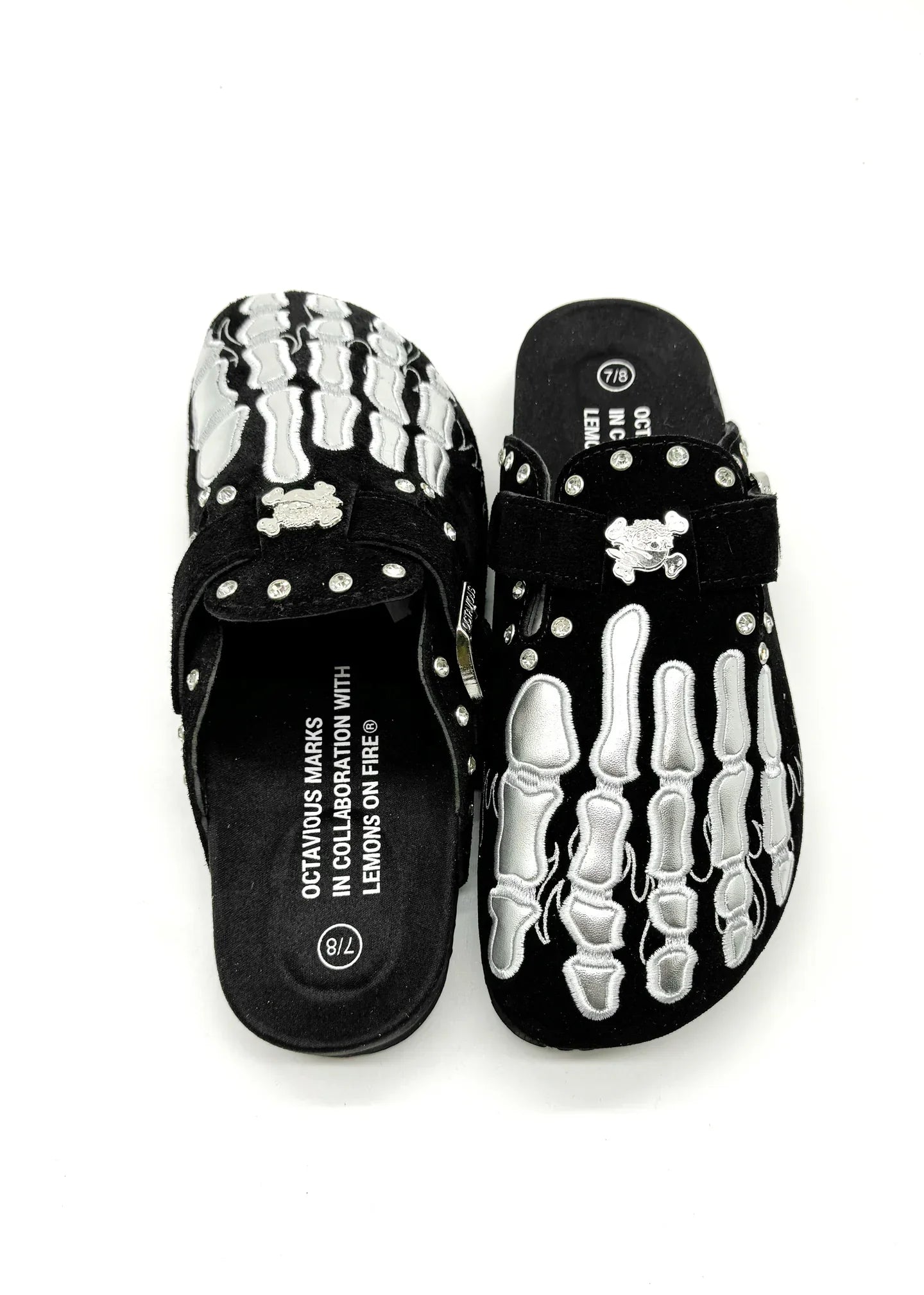 *NIB* Skeleton Feet Clogs in Mens Sz 9/10